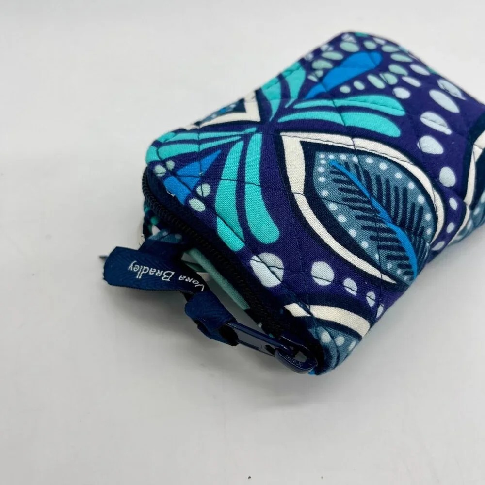 Vera Bradley Blue Zip ID Case_8